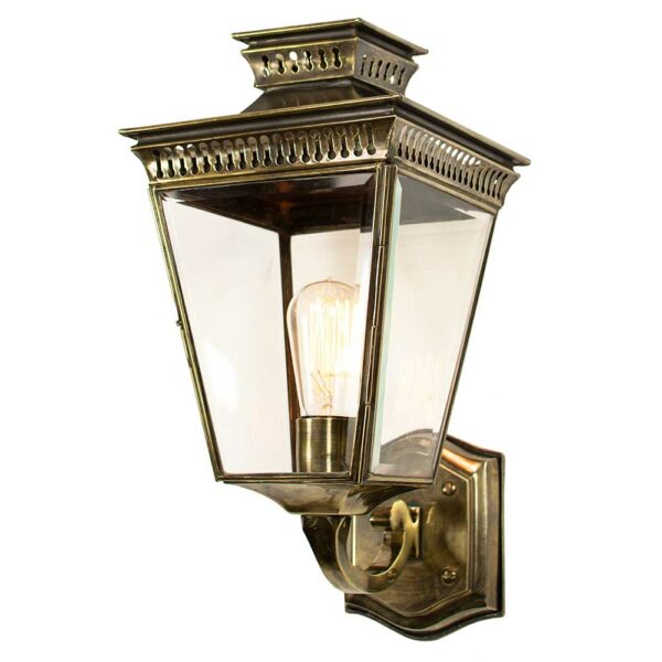 491-AB Pagoda Wall Lamp - Solid Brass - Antique, IP23
