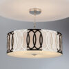 Acura 5 Light Pendant Polished Chrome White