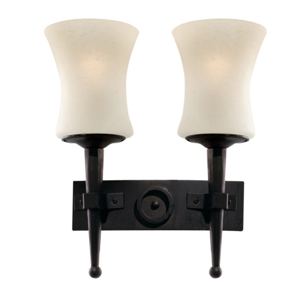 0812-2BK Cartwheel Double Wall Light