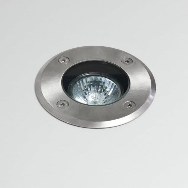 Gramos Round Ground Light Brushed Stainless Steel