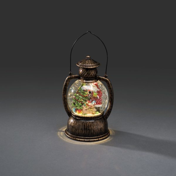3497-000 Water Lantern with Santa - Battery operated