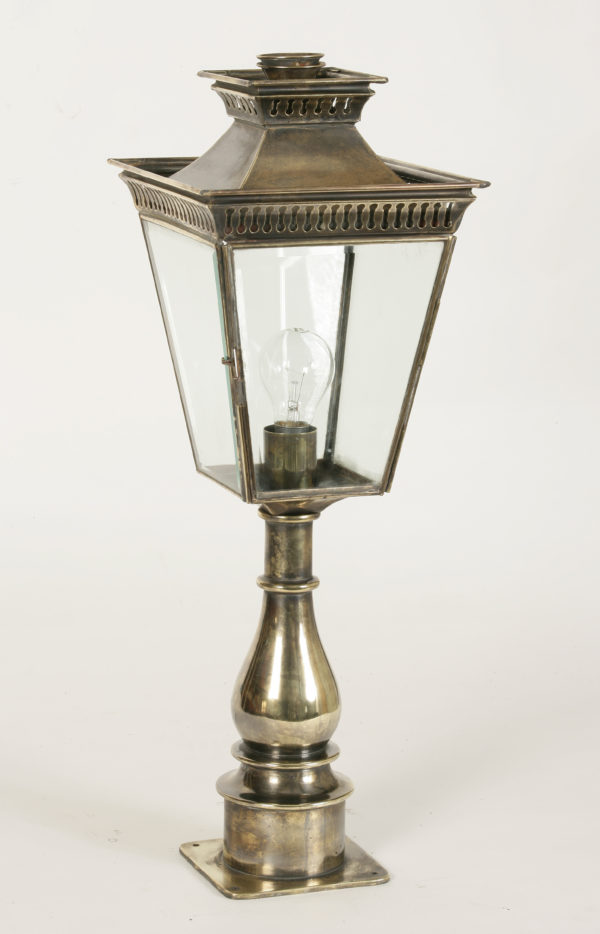 Pagoda Pillar Lamp - shown in Light Antique