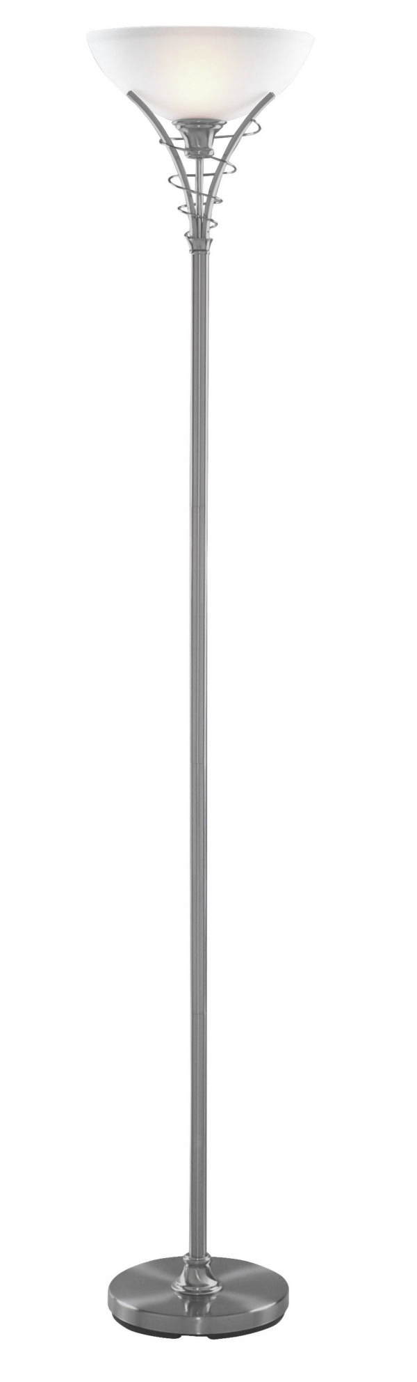 Linea Floor Lamp - shown in Satin Chrome