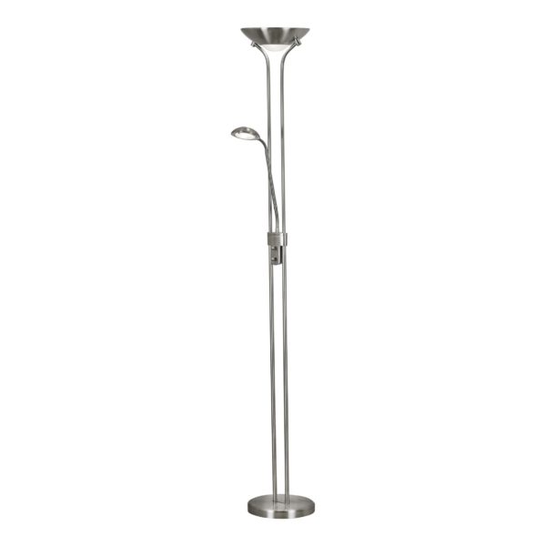 5430 Mother & Child LED Floor Lamp Satin Silver