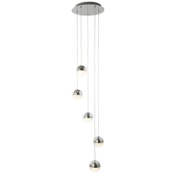 5845-5CC Marbles 5 Light Pendant