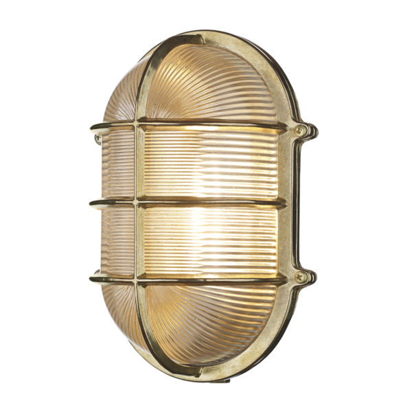 ADM2140 Admiral Large Oval Wall Bulkhead Brass IP64