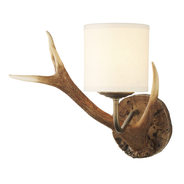 ANT0729S Antler Wall Light Small complete with Shade