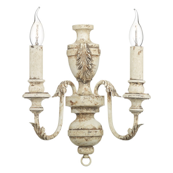 EMI0955 Emile 2 Light Wall Bracket Rustic French