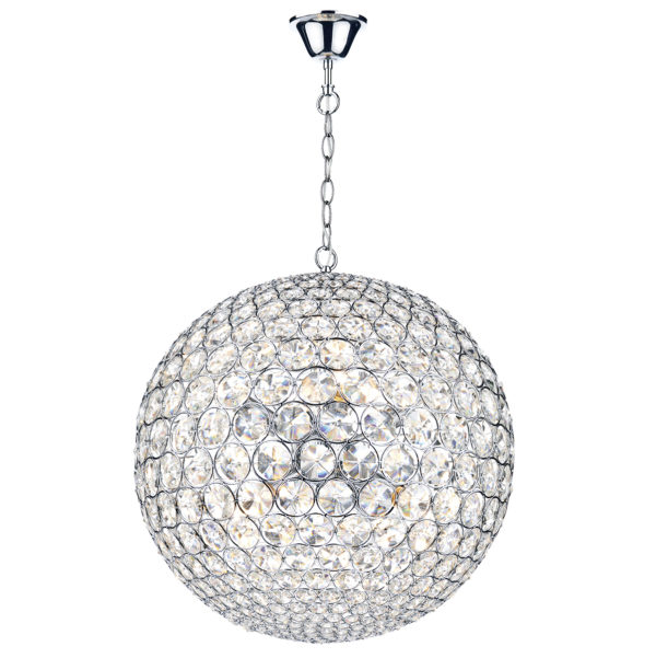 FIE0850 Fiesta 8 Light 50CM Pendant Polished Chrome