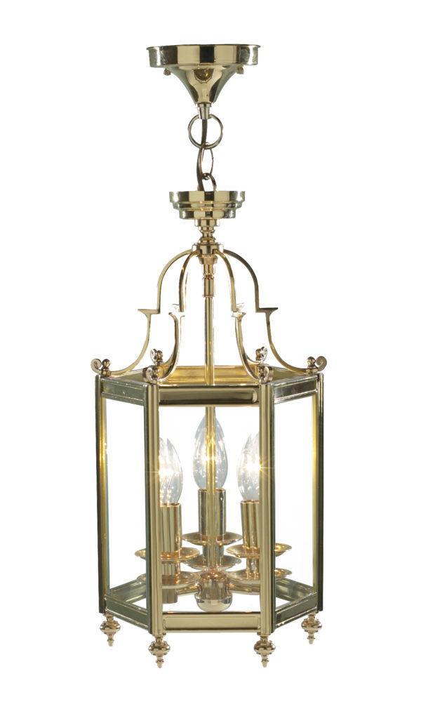 Moorgate Lantern - shown in Polished Brass