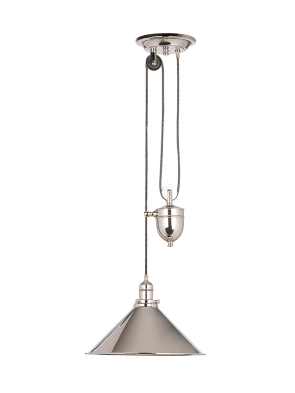 Provence Rise and Fall - shown in Polished Nickel