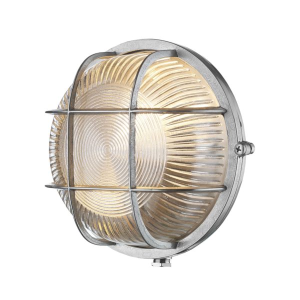 Admiral Round Wall Light - shown in Nickel