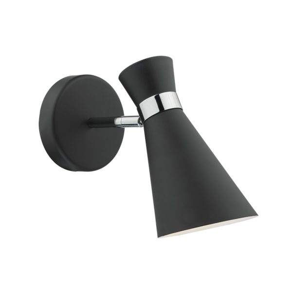 ASH0722 Black chrome Ashworth single wall light