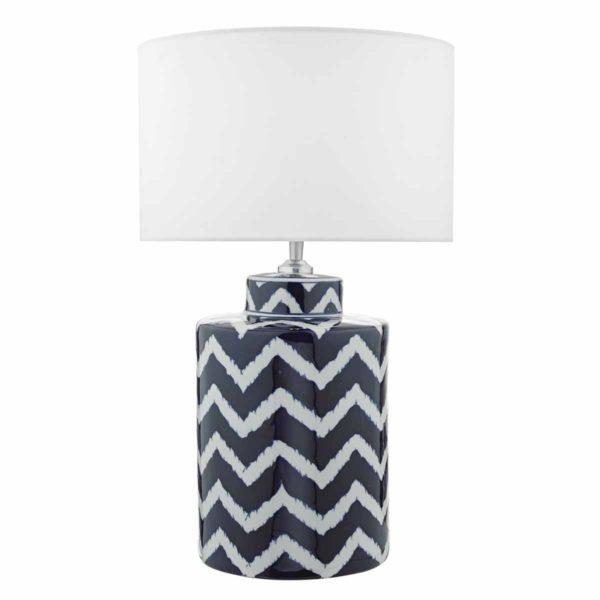 CAE4223 Blue white Caelan table lamp base