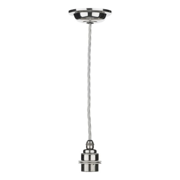 Duxford 1 Light Suspension Nickel Chrome