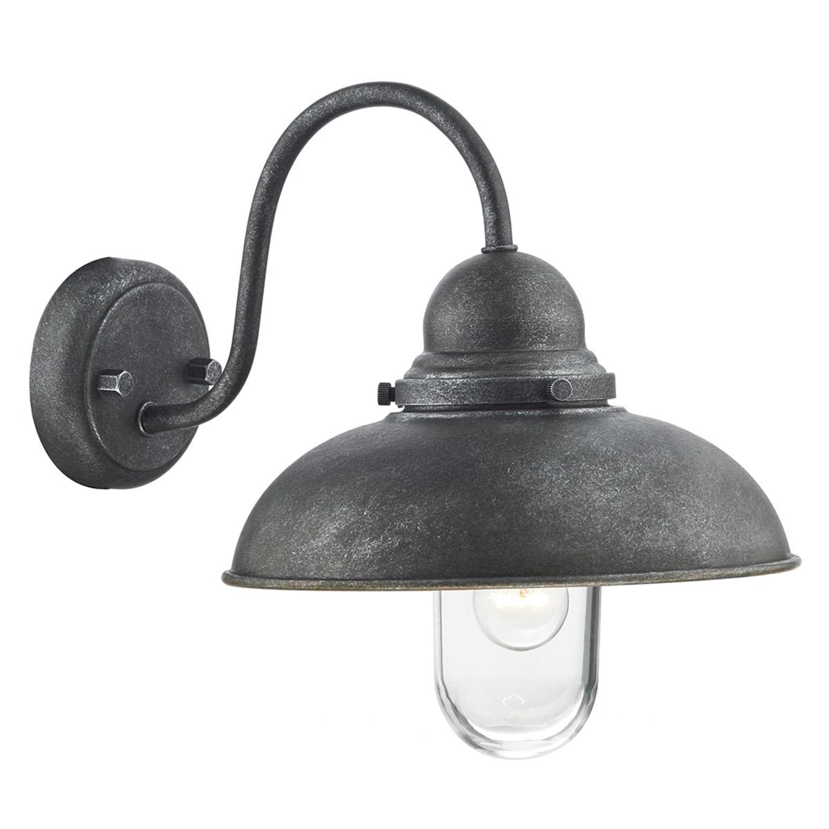 IP44 Aged iron Dynamo outdoor light | Dar Lighting | Abbeygate Lighting