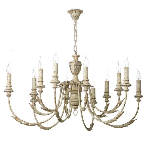 EMI1255 Emile 12 Light Pendant Rustic French