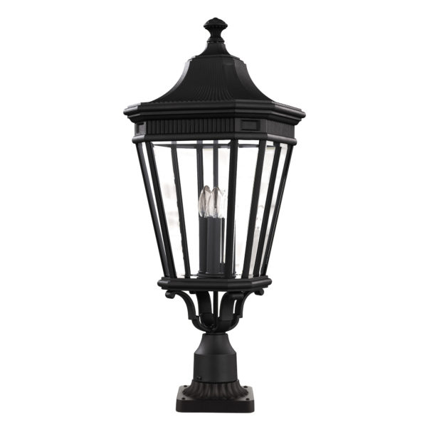 Cotswold Lane Large Outdoor Pedestal - Shown in Black