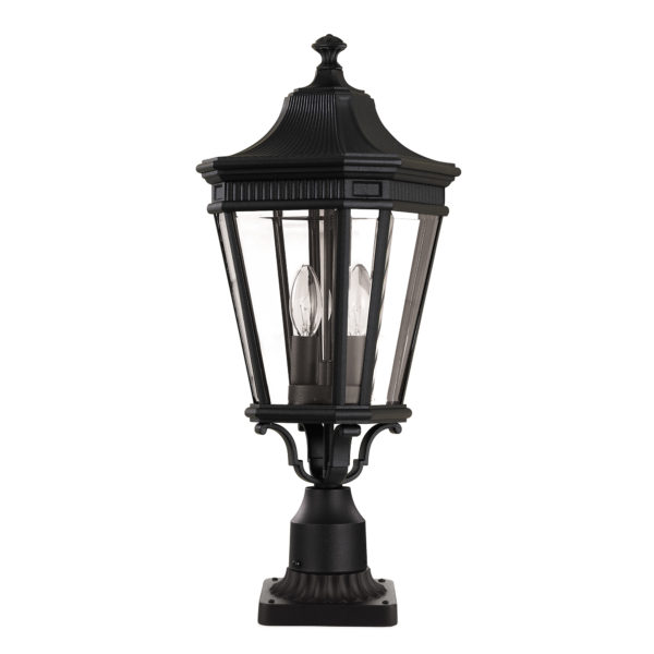 Cotswold Lane Medium Outdoor Pedestal - Shown in Black