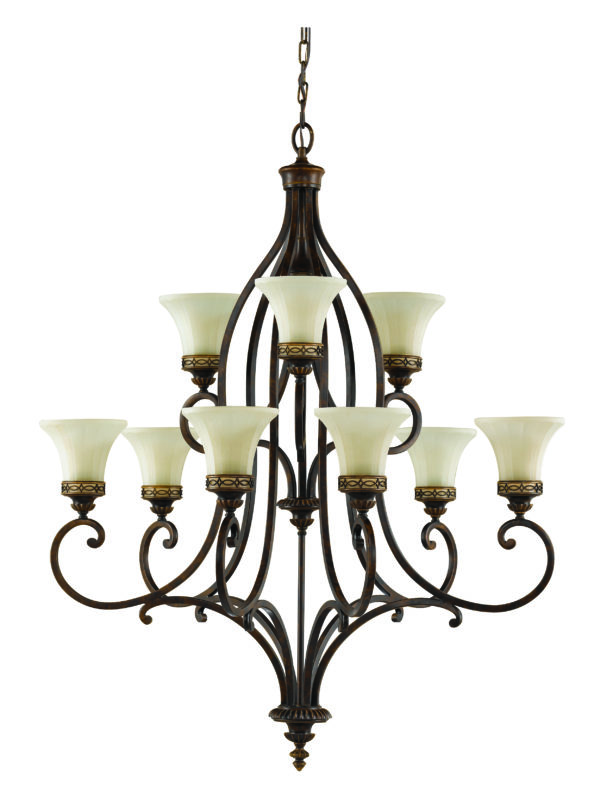 Drawing Room 9 Light Chandelier Ceiling Fitting