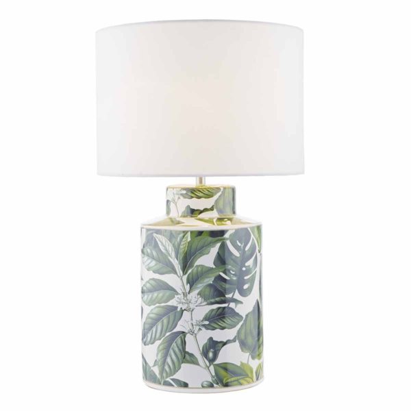 FIL4224 Filip green leaf table lamp