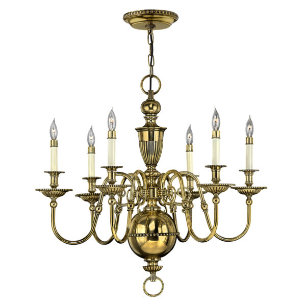 Cambridge 6 Light Chandelier Ceiling Fitting