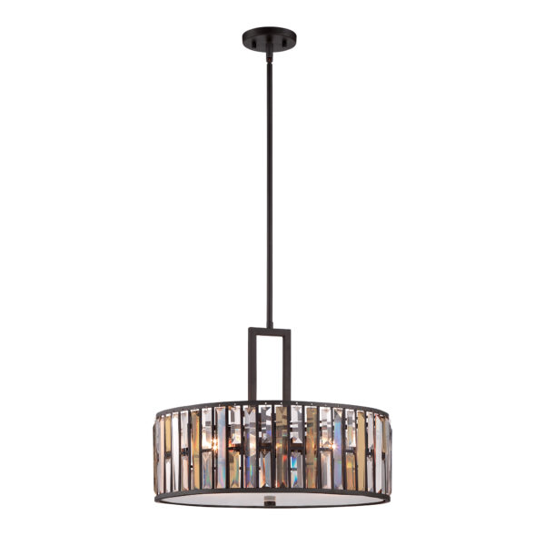 Gemma Pendant Light Fitting B - shown in Vintage Bronze