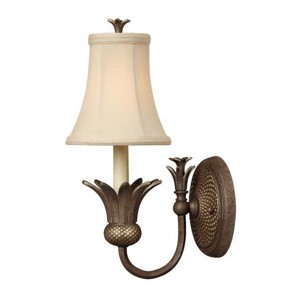 Plantation Wall Sconce - Shown in Pearl Bronze