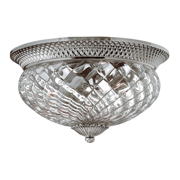 Plantation Large Flush - Shown in Polished Antique Nickel