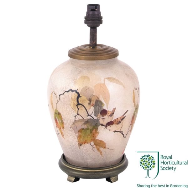 JW22 Chinese Bird Small Glass Table Lamp