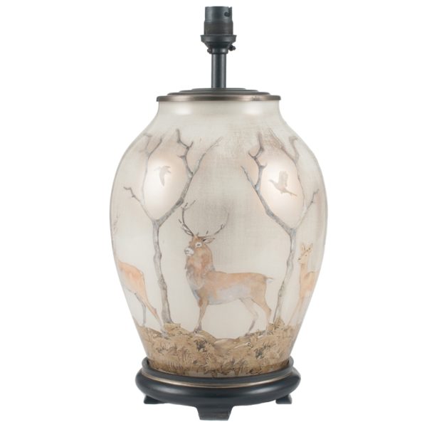 JW65 Deer Medium Glass Table Lamp