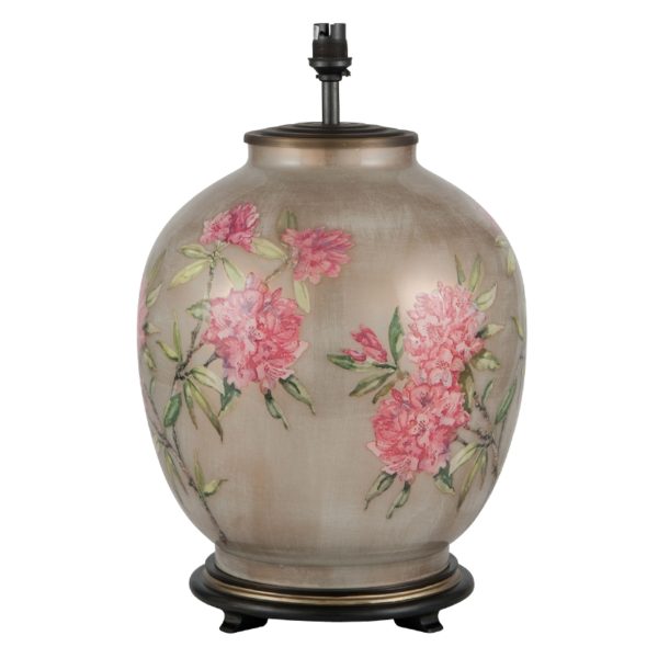 Rhododendron large glass table lamp