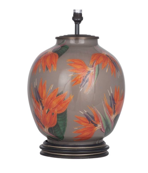 JW81 bird of paradise large glass table lamp