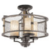 Ahrendale 3 Light Duo-Mount Ceiling Fitting - Semi-Flush
