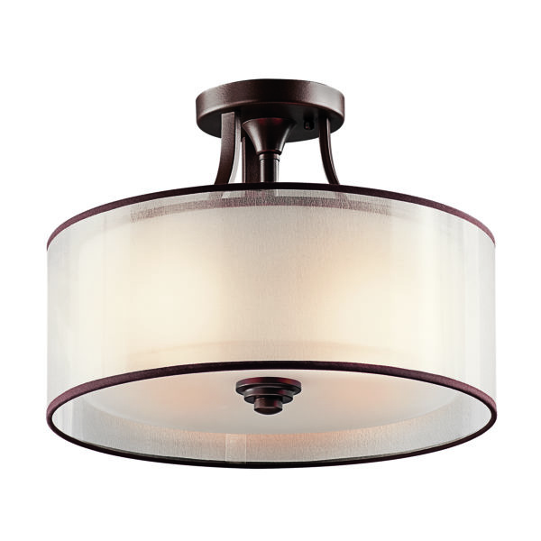 Lacey Small Semi-Flush Mount Light Ceiling Fitting