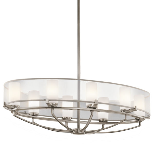 Saldana 8 Light Oval Chandelier Ceiling Fitting