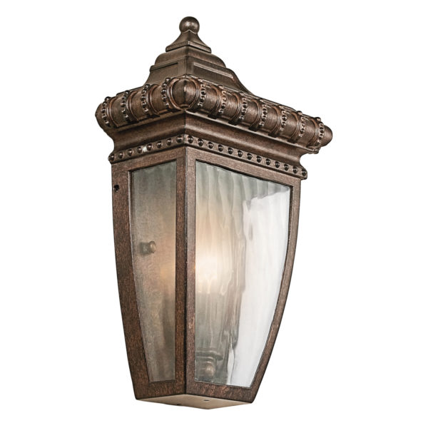 Venetian Rain Outdoor Half Wall Lantern