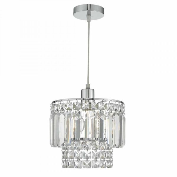 KYL6550 Kyla Chrome and Glass Non Electric Pendant