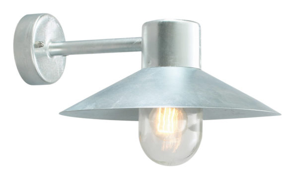 Lund ART 290 Wall Light - shown in Galvanised