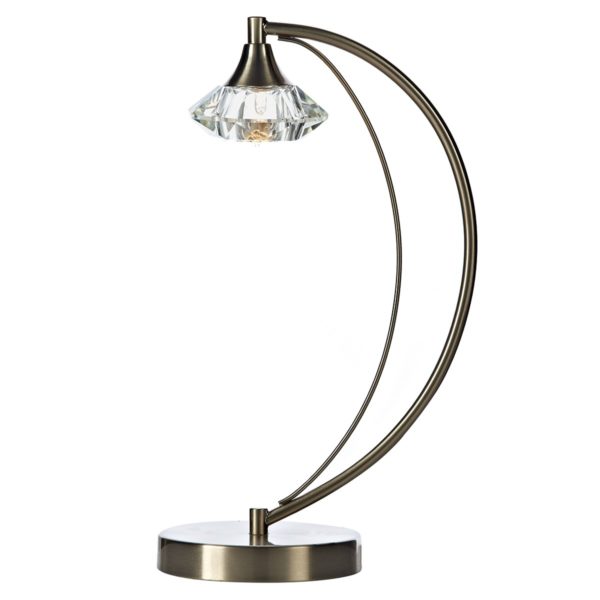 Luther Table Lamp - shown in Satin Chrome