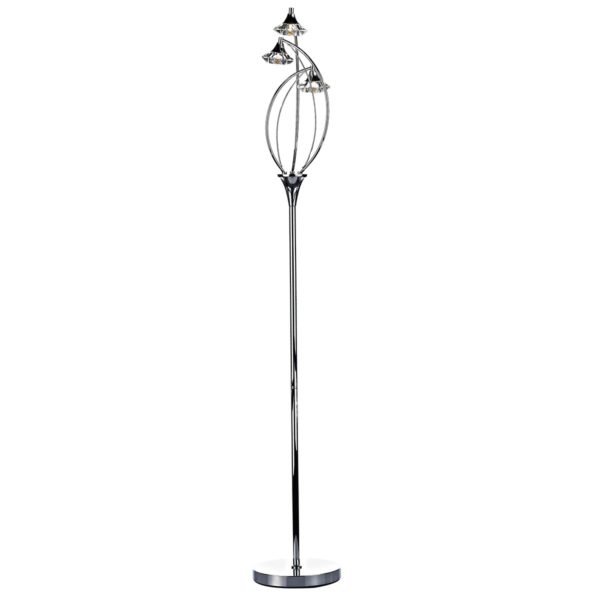 Luther Floor Lamp - shown in Polished Chrome