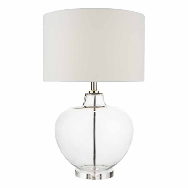 Moffat clear glass table lamp bas