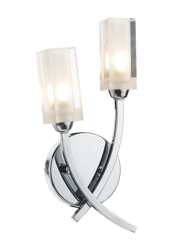 Morgan Double Wall Light - shown in Chrome