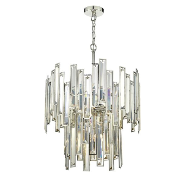 ODI0620 Odile crystal 2 tier 6 light pendant