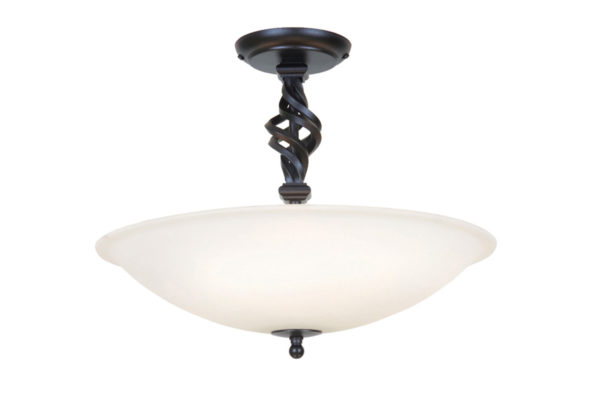 Pembroke Semi-Flush - shown in Black