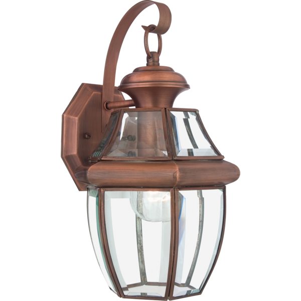 Newbury Medium Outdoor Wall Lantern - Aged Copper