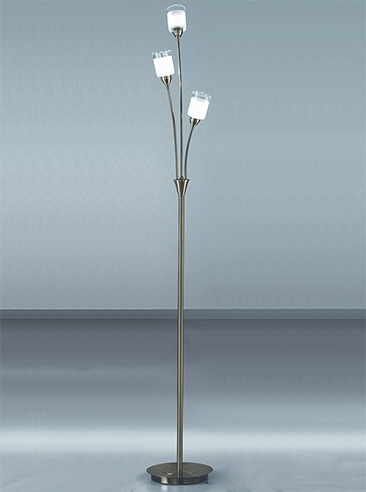 Campani 3 Light Floor Lamp - shown in Bronze