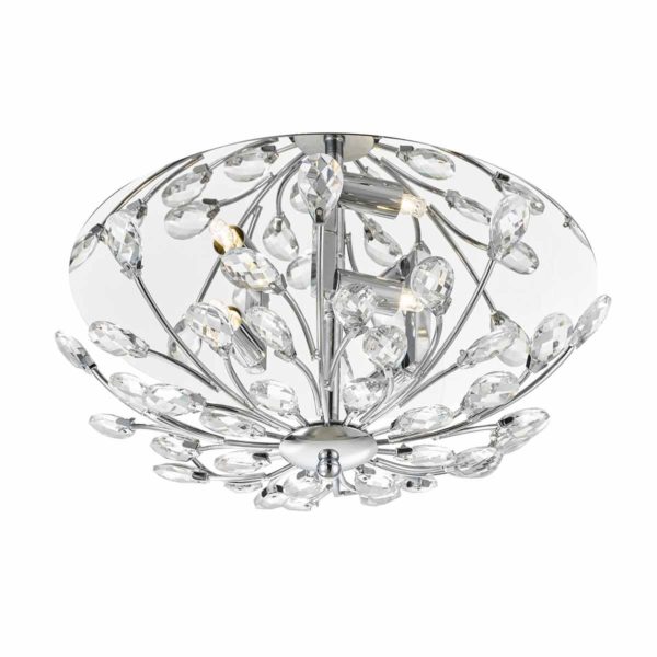 ZAF5350 Zafir chrome flora 3 light flush