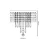 Acer 4 Light Flush Chrome and Crystal IP44