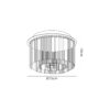 Mauria 4 Light Flush Polished Chrome IP44